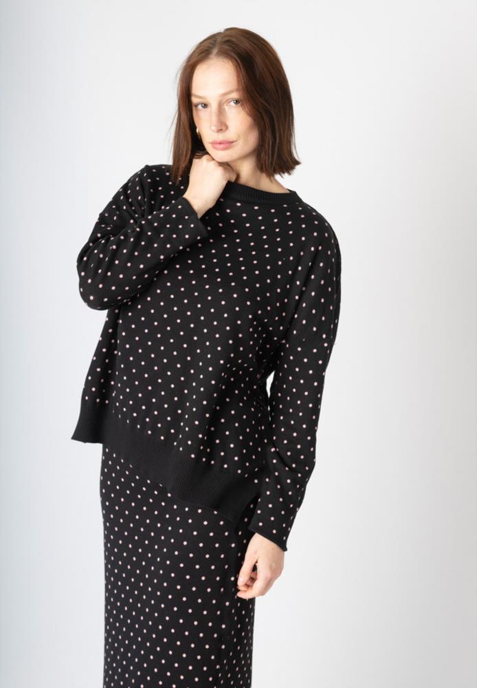 Jersey punto Animosa Betty Grable negro