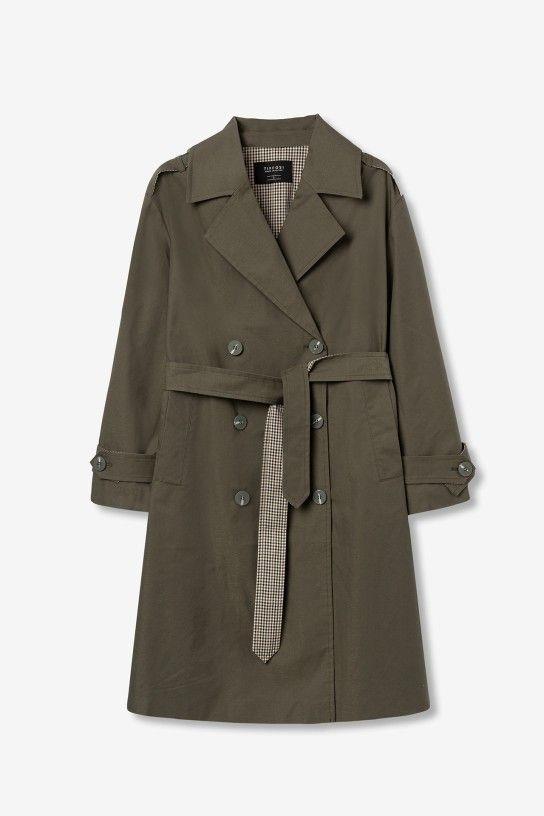 Gabardina Tiffosi megatrench Verde