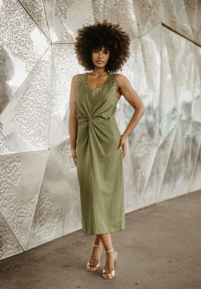 VESTIDO ANIMOSA GUEPARDA VERDE