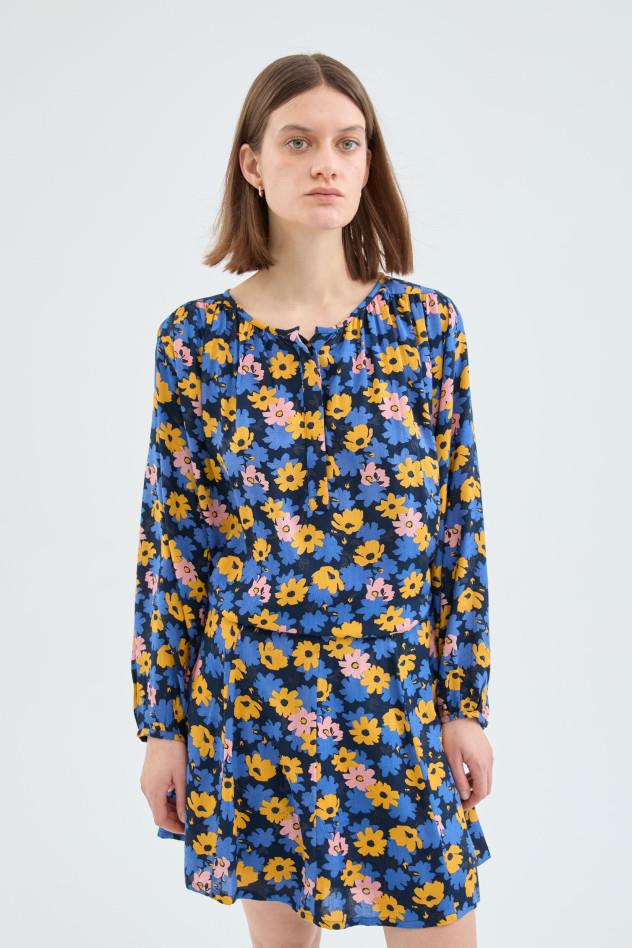 TOP DE MANGA LARGA CON ESTAMPADO FLORAL
