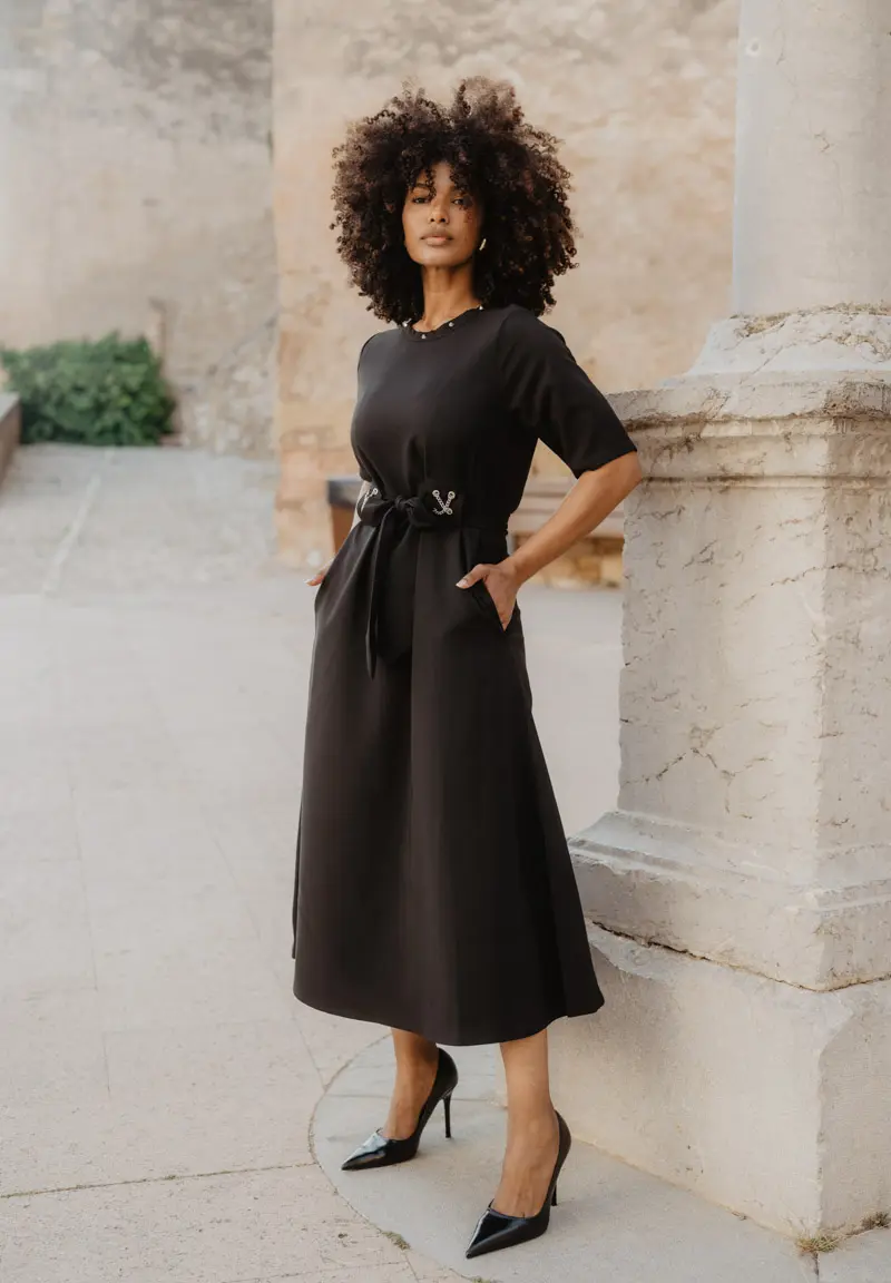 Vestido Animosa cadenas negro