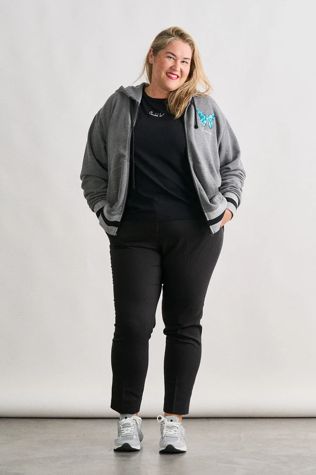 Sudadera Anabel Lee Borboleta gris