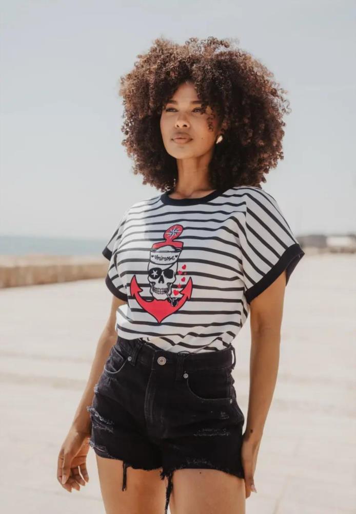 Camiseta Animosa Ancla pirata