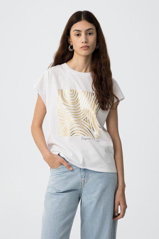 CAMISETA MADRID DORADO