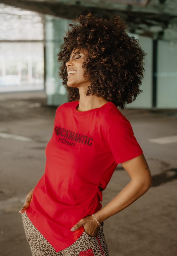 Camiseta Animosa Rockmantic Woman roja