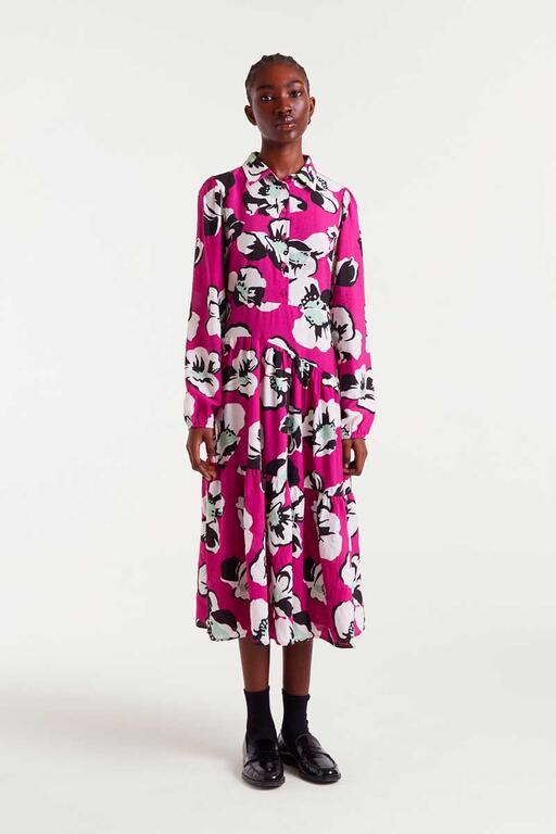 Vestido midi Compañía Fantástica estampado 