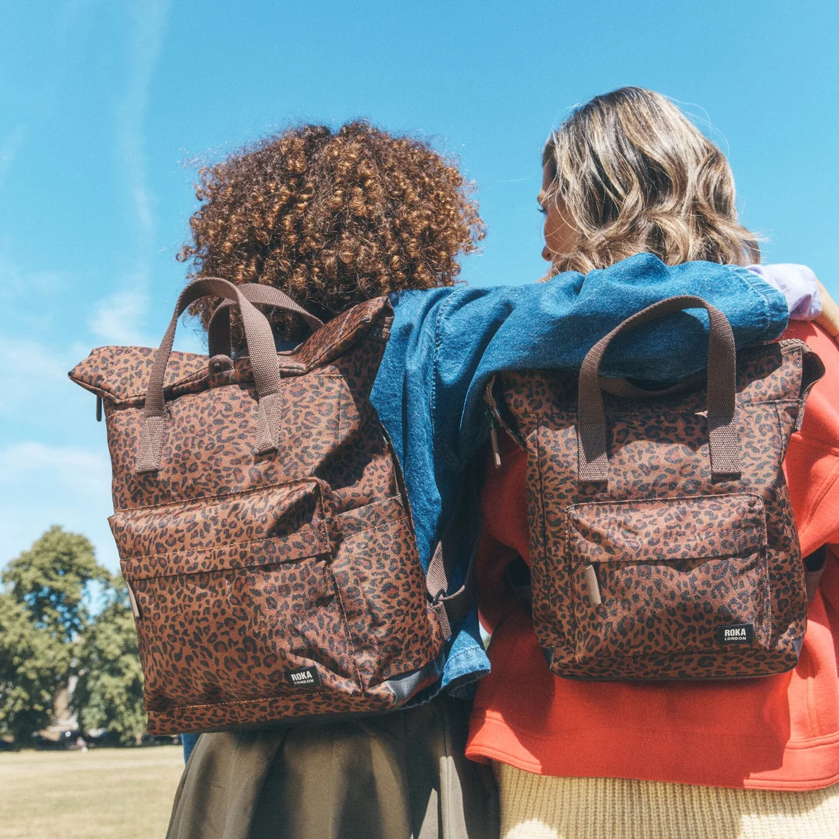 Mochila Canfield Roll Top en estampado de leopardo