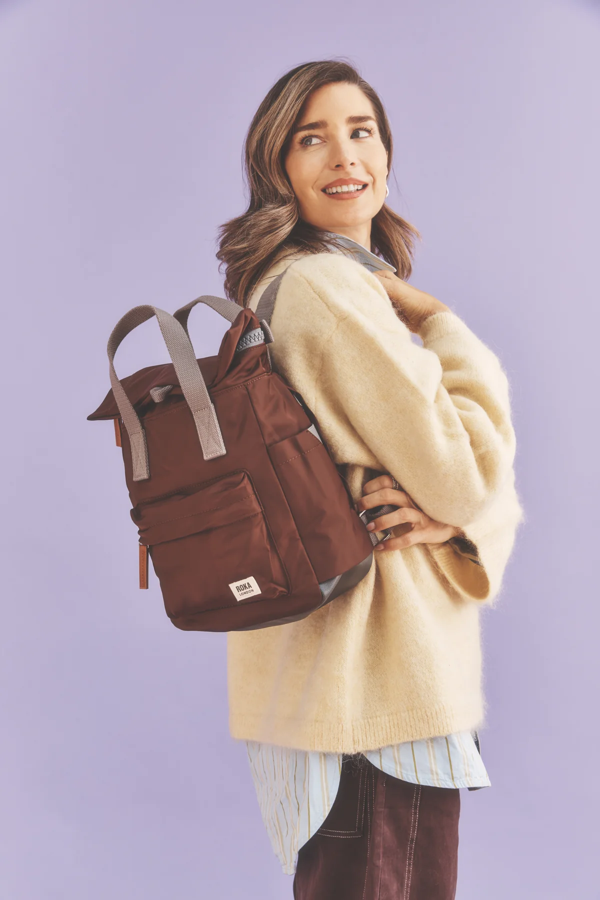 Mochila Roka Canfield B Recycled Nylon Small Rocky Road