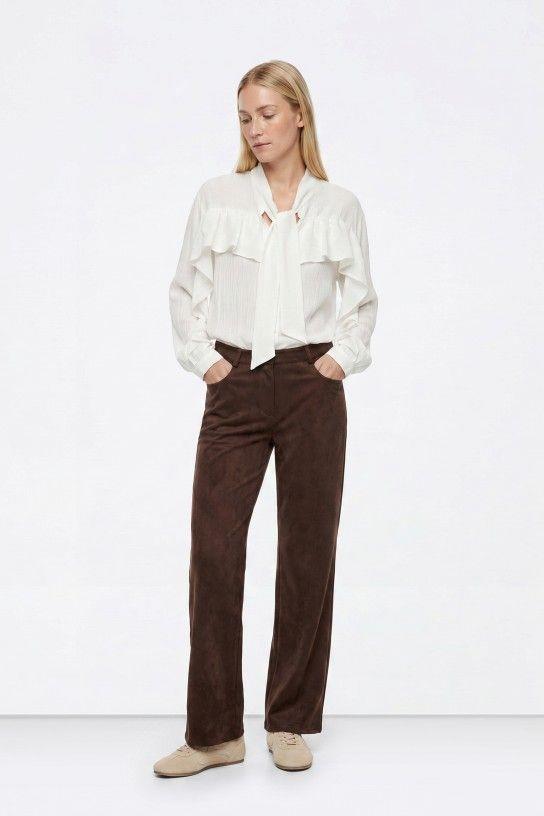 Pantalón Tiffosi Isadora marrón