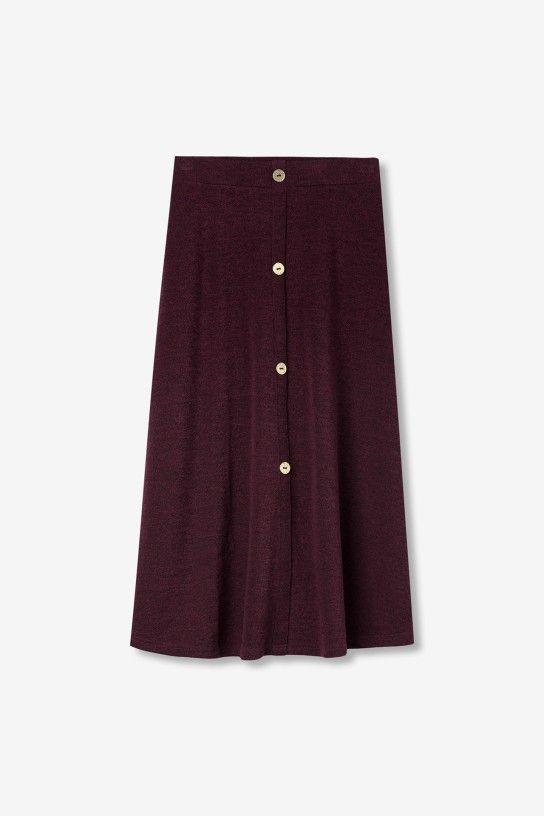 Falda Tiffosi Lucia 1B granate