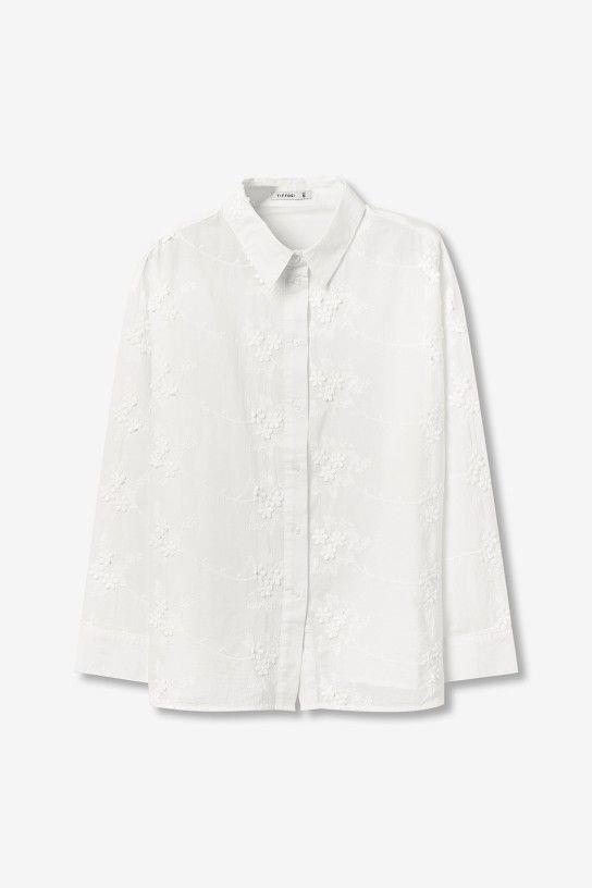 Camisa Tiffosi Bookly 1V blanco