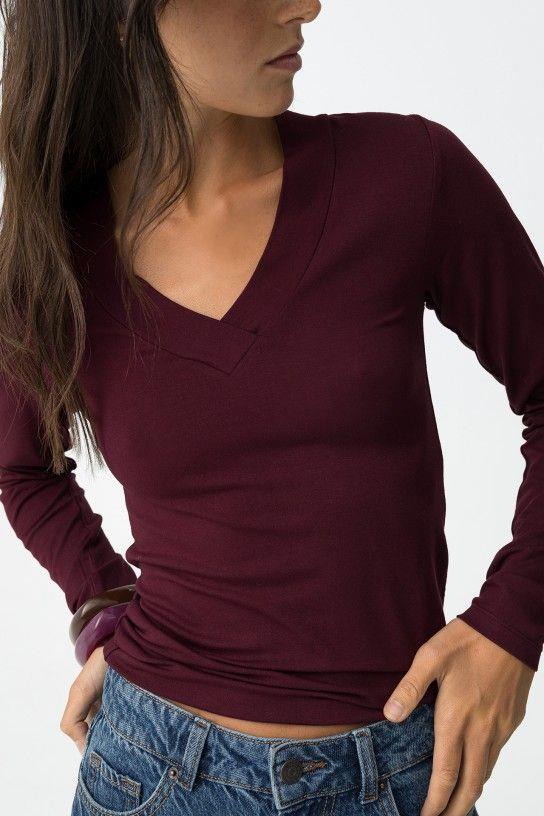 Camiseta Tiffosi Brenna granate