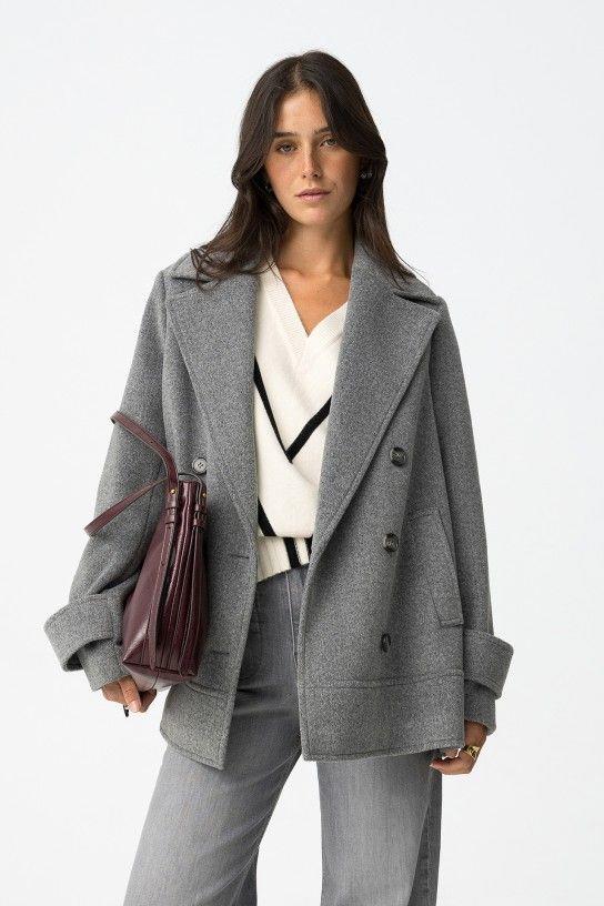 Abrigo Tiffosi Surry gris