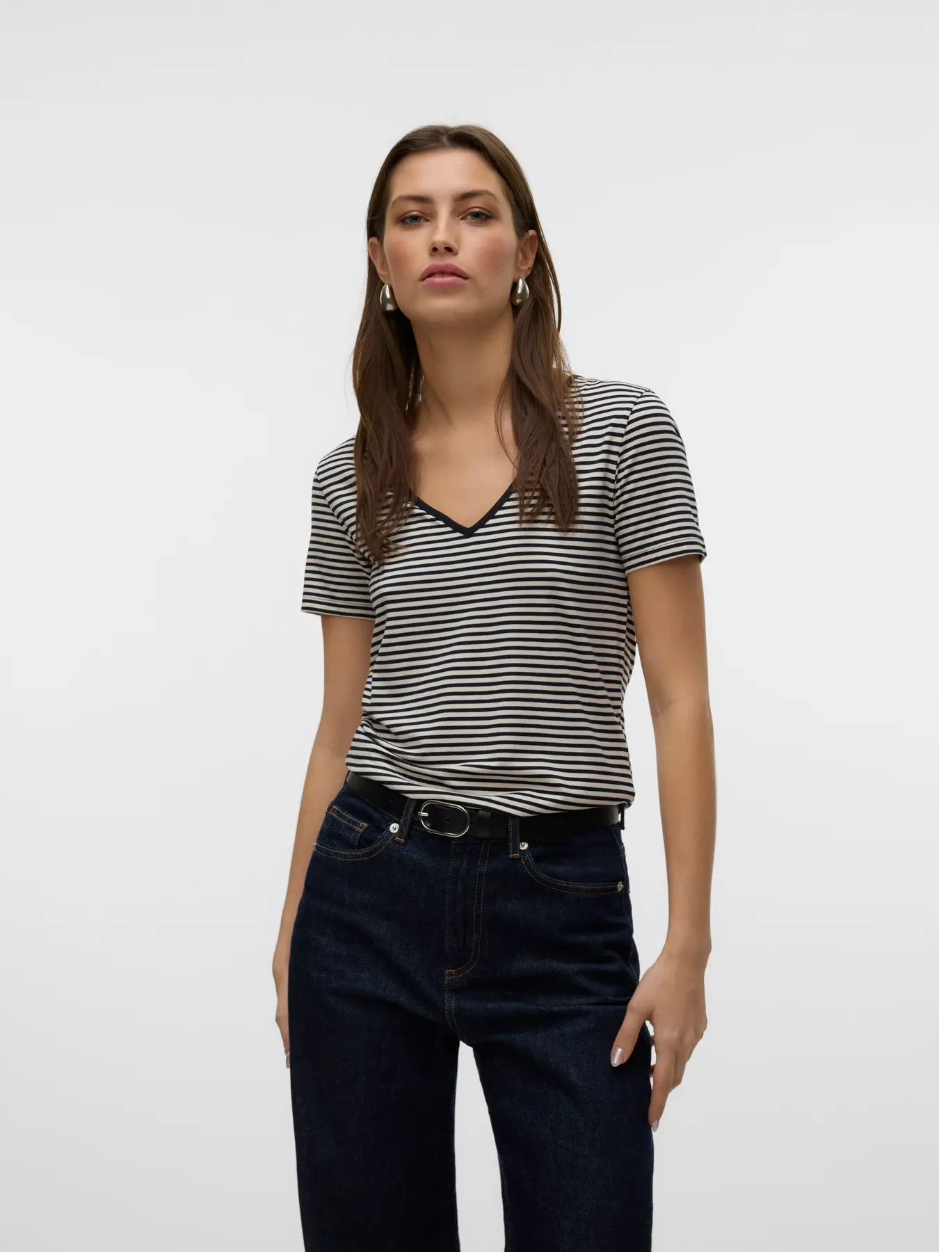 CAMISETA VMPEPPER SS V-NECK 