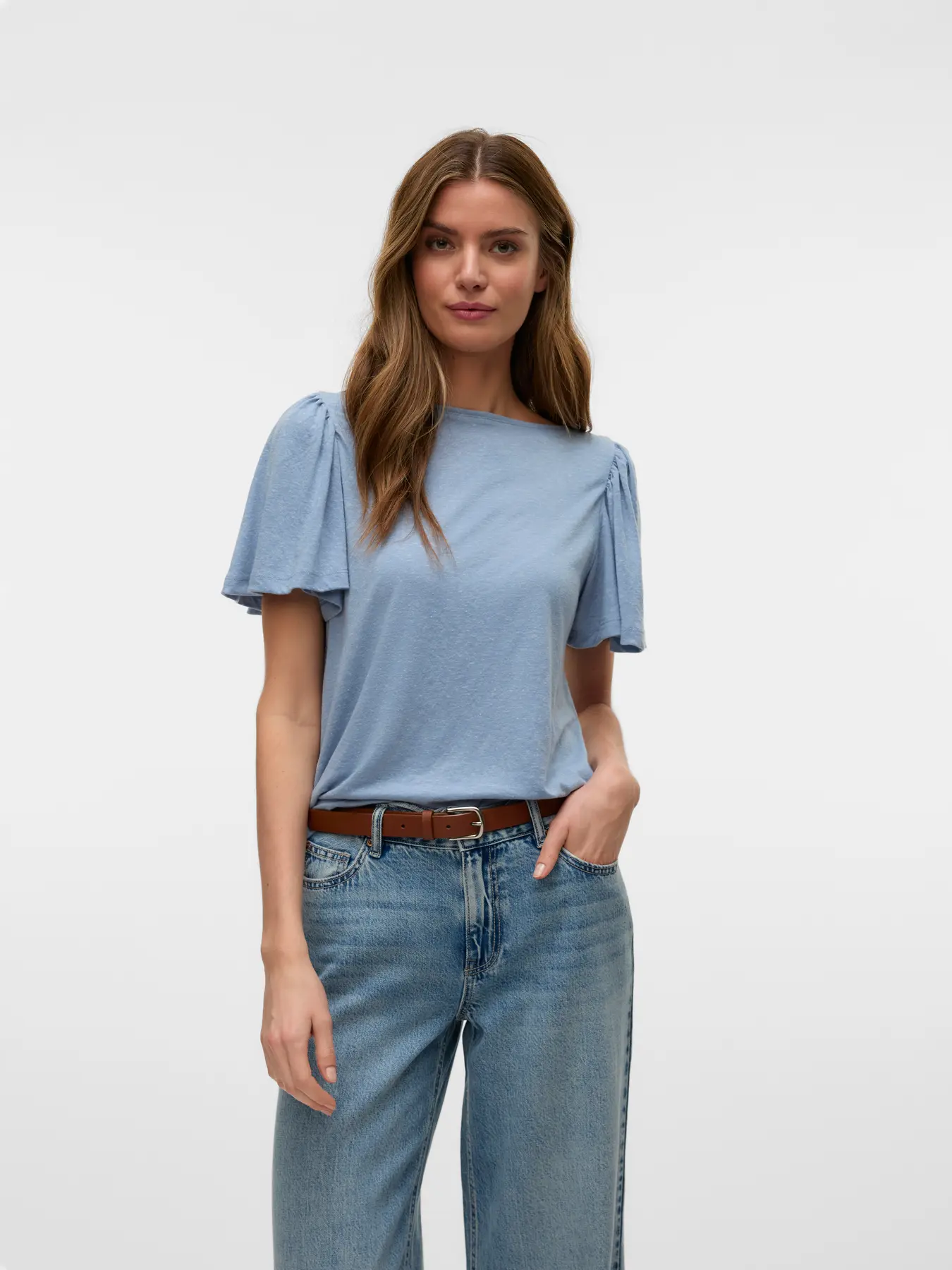 CAMISETA VMPALOMA ONELLA SS AZUL