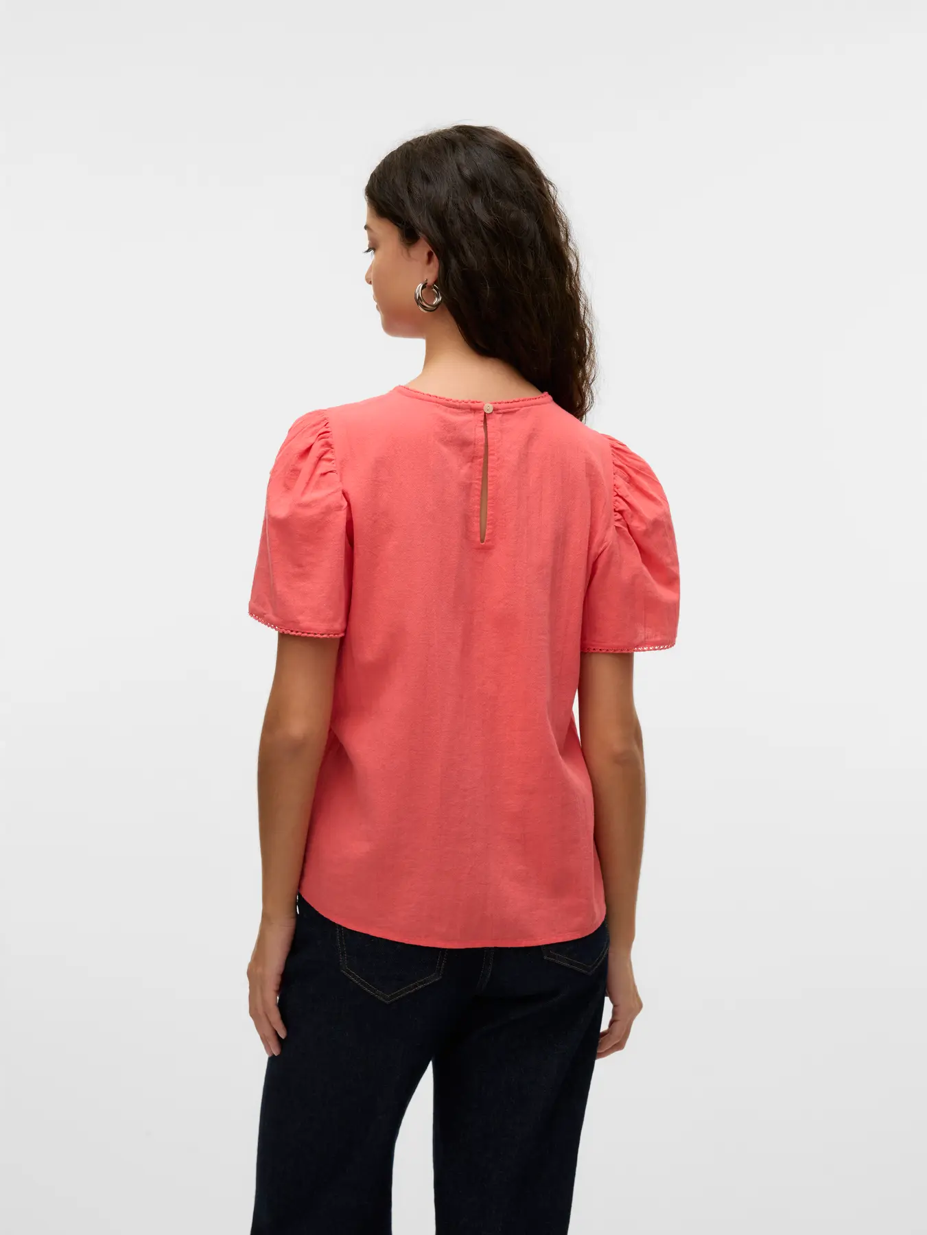 BLUSA VMPRETTY SS TOP CORAL