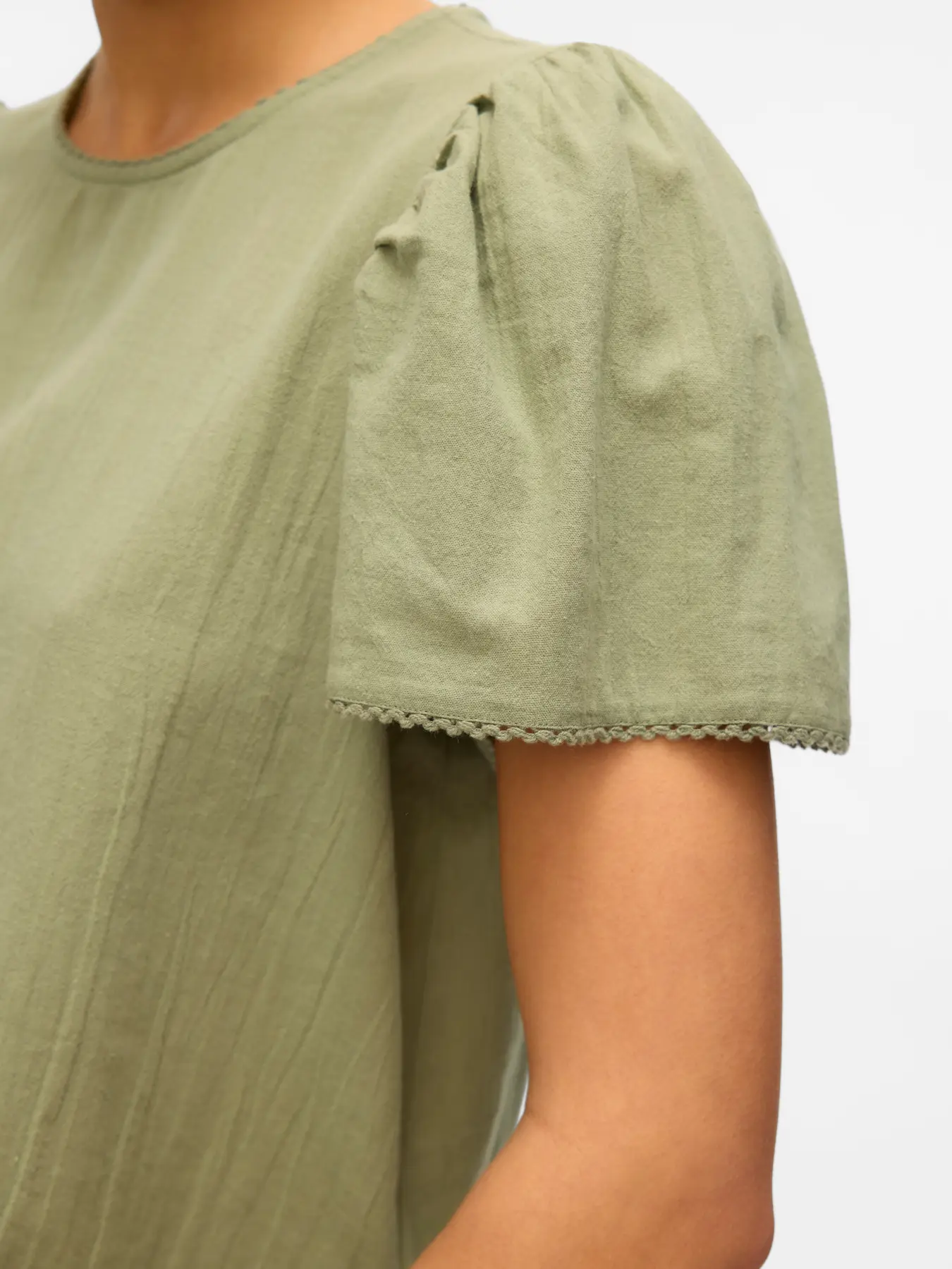 BLUSA VMPRETTY SS TOP VERDE