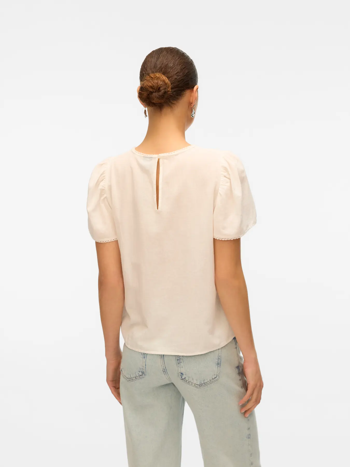 BLUSA VMPRETTY SS TOP BLANCO