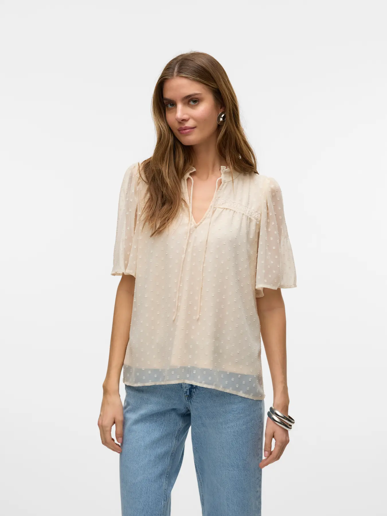 BLUSA VMLEAH BEIGE