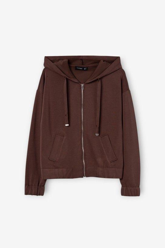 Sudadera Tiffosi Pam marrón