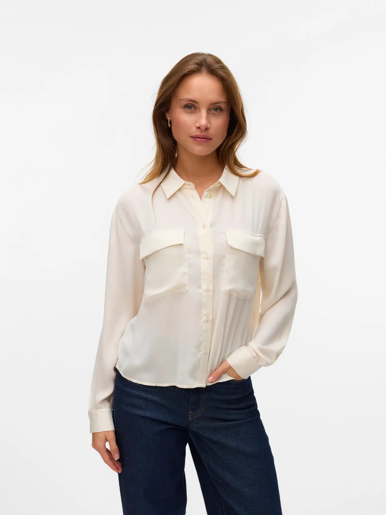CAMISA VERO MODA VMFABIANA LS CRUDO