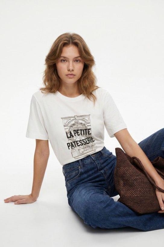 Camiseta Tiffosi Bonchic blanco