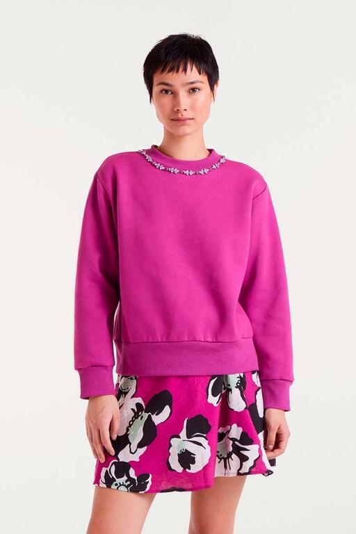 Sudadera Compañía Fantástica buganvilla