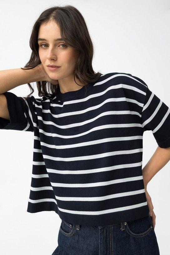 Jersey de manga corta Tiffosi Paragon_1 azul marino