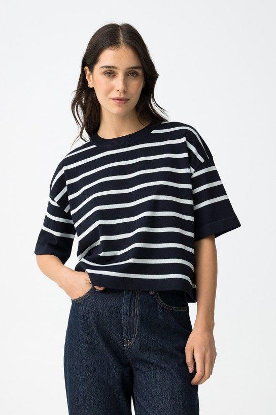 Jersey de manga corta Tiffosi Paragon_1 azul marino