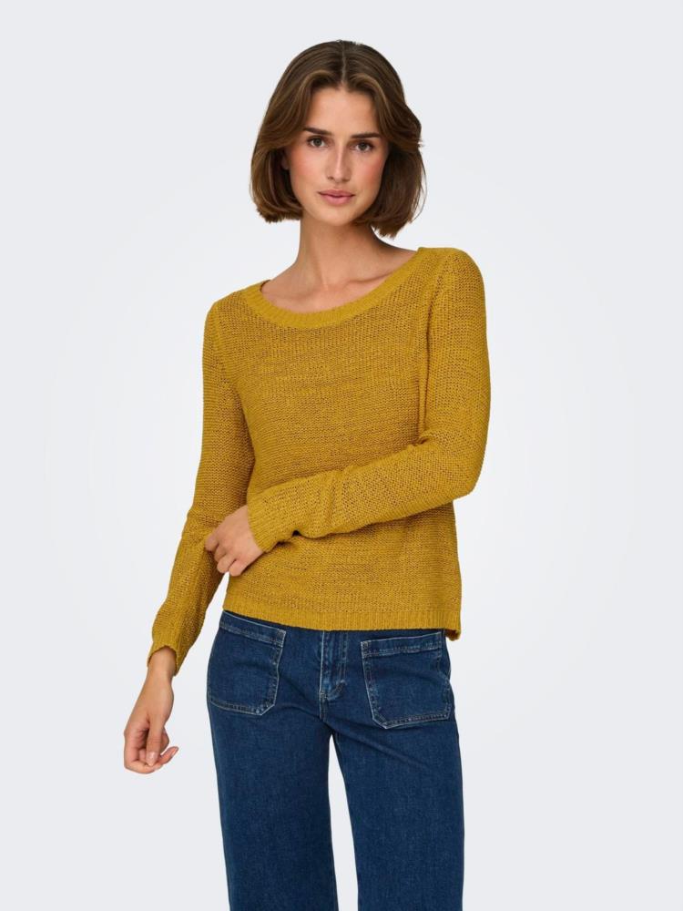 JERSEY ONLGEENA XO LS PULLOVER AMARILLO