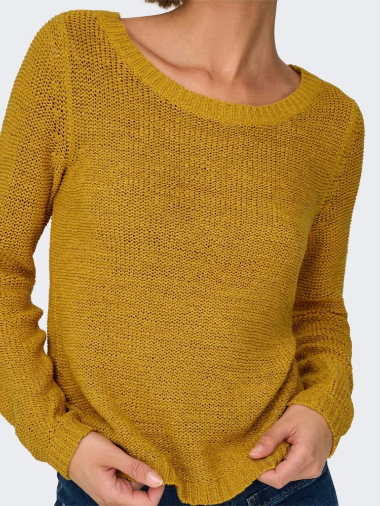 JERSEY ONLGEENA XO LS PULLOVER AMARILLO