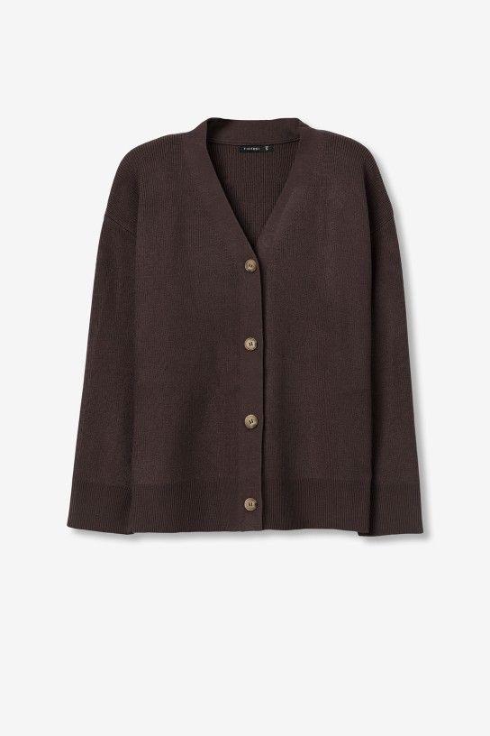 Cardigan Tiffosi Aquila C marrón