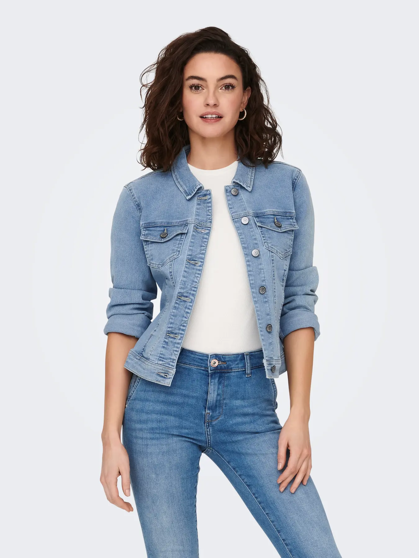 CAZADORA VAQUERA ONLWONDER AZUL CLARO