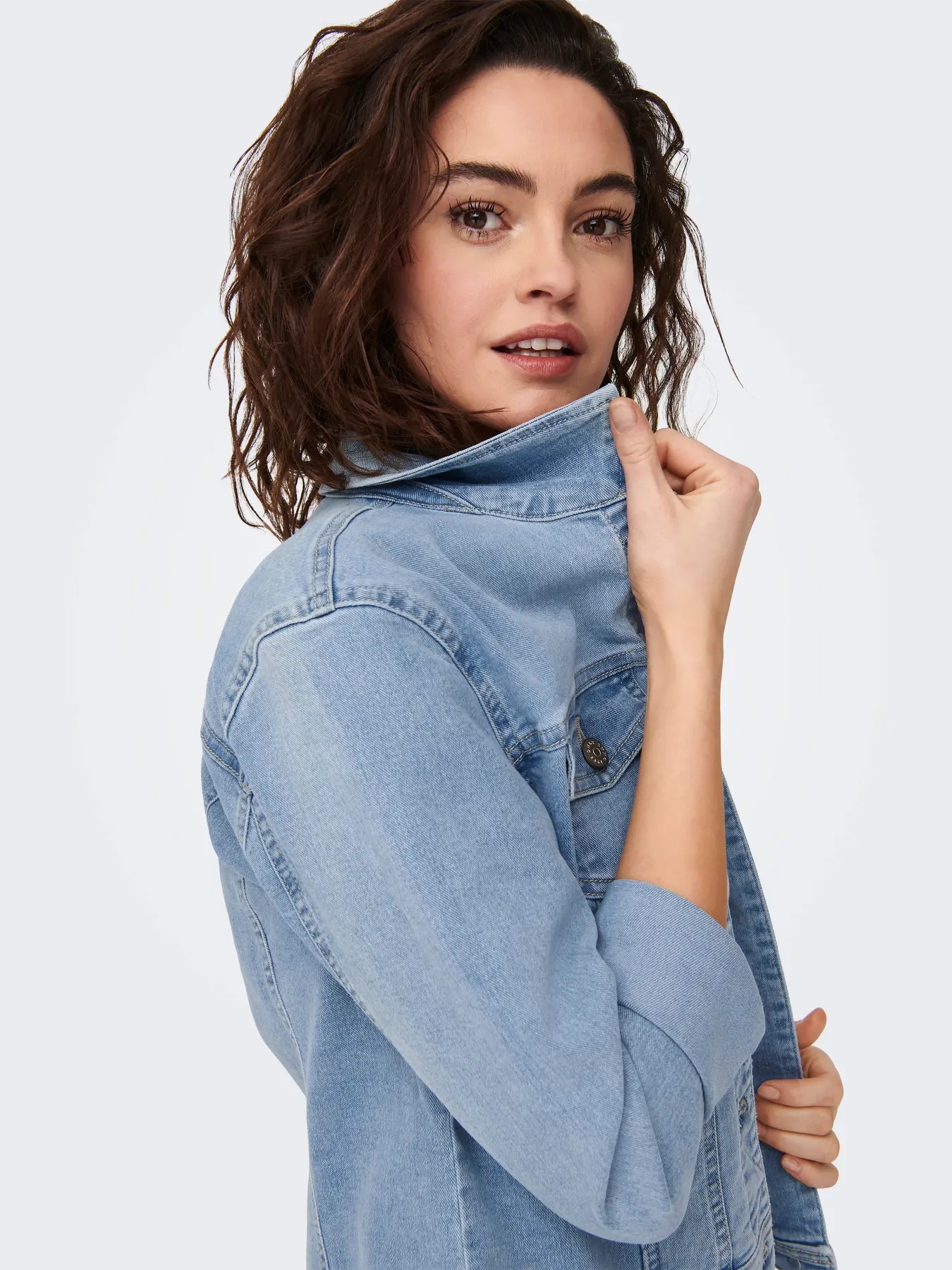 CAZADORA VAQUERA ONLWONDER AZUL CLARO