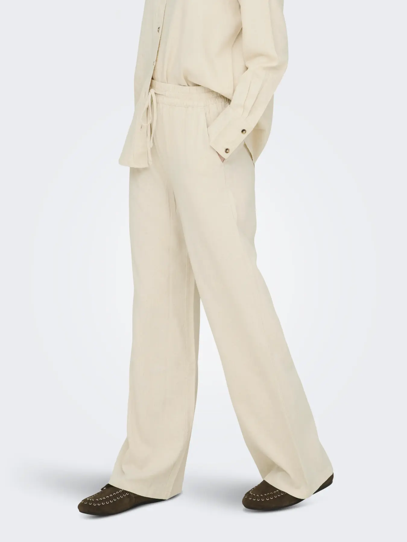 Pantalón JDY say linen crudo