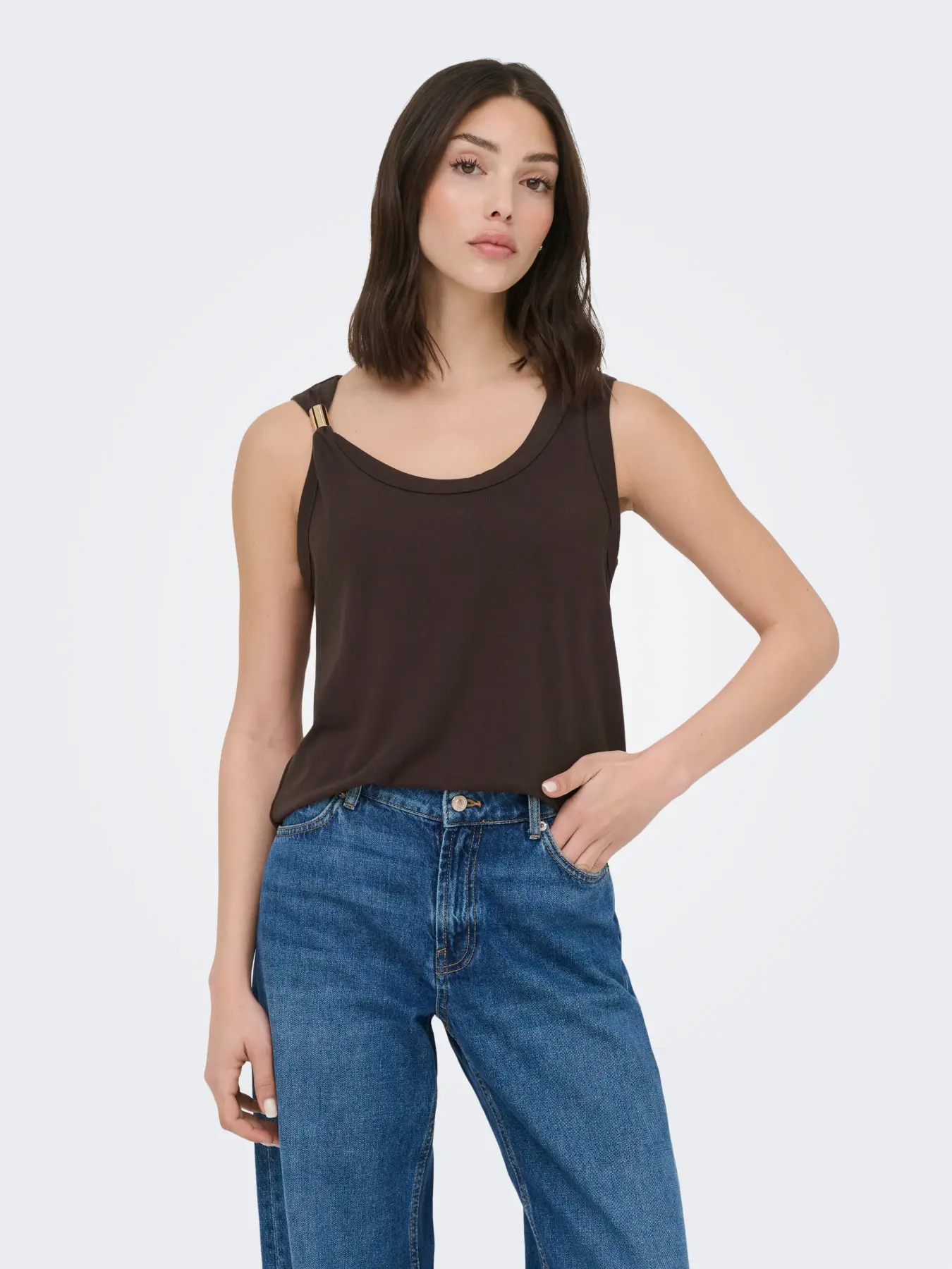 Camiseta JDY Uffa chocolate