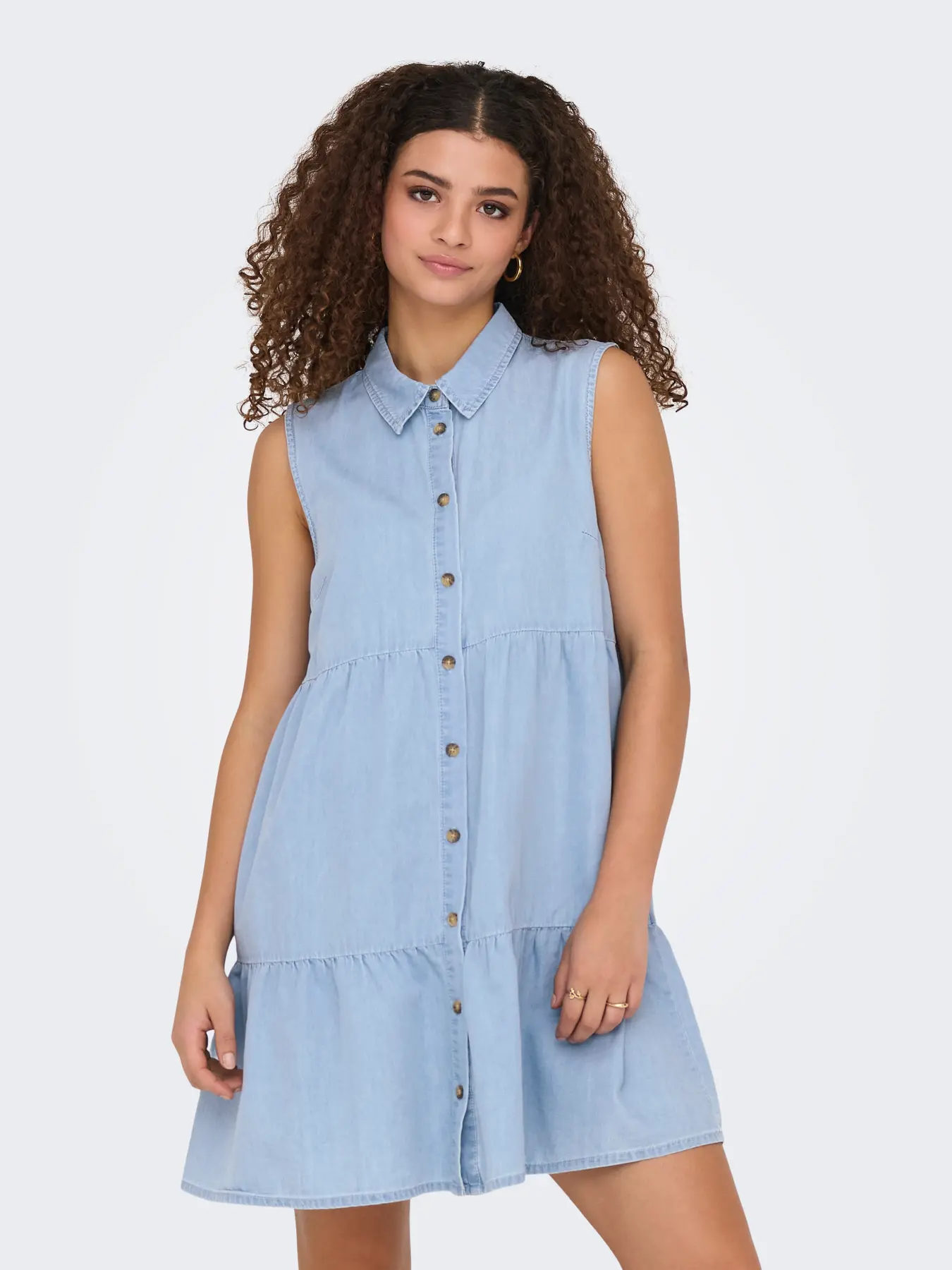 Vestido Only Bea denim claro