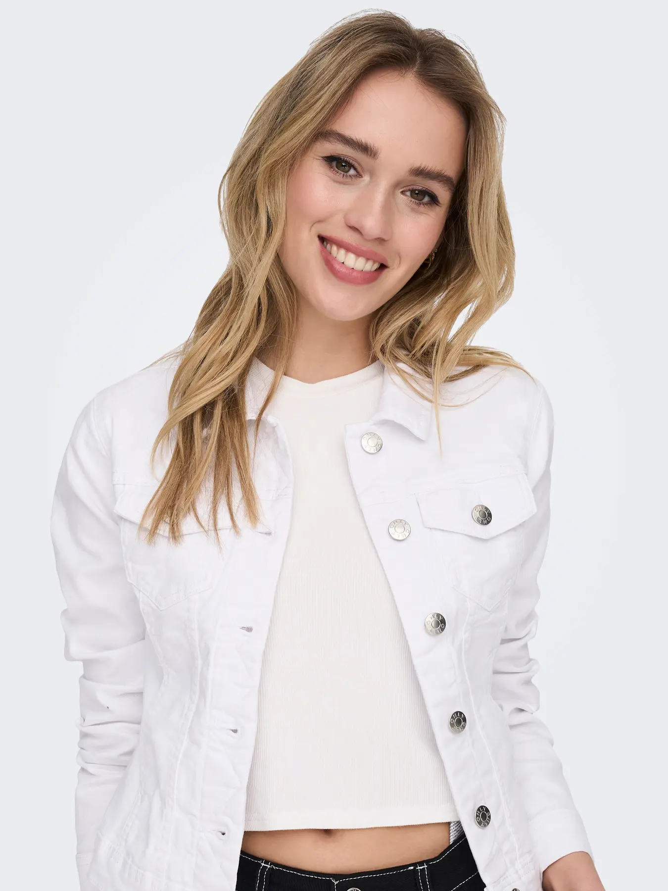 CAZADORA VAQUERA ONLWONDER BLANCO