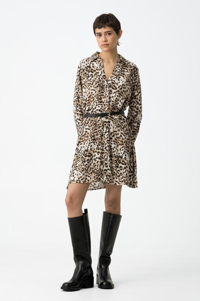 Vestido leopardo