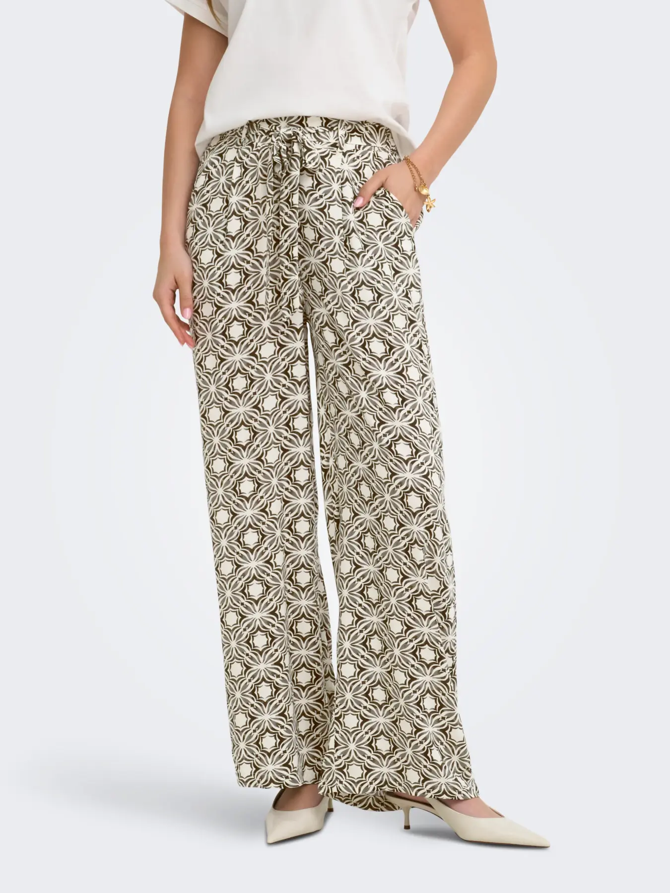 Pantalón Only Silva verde