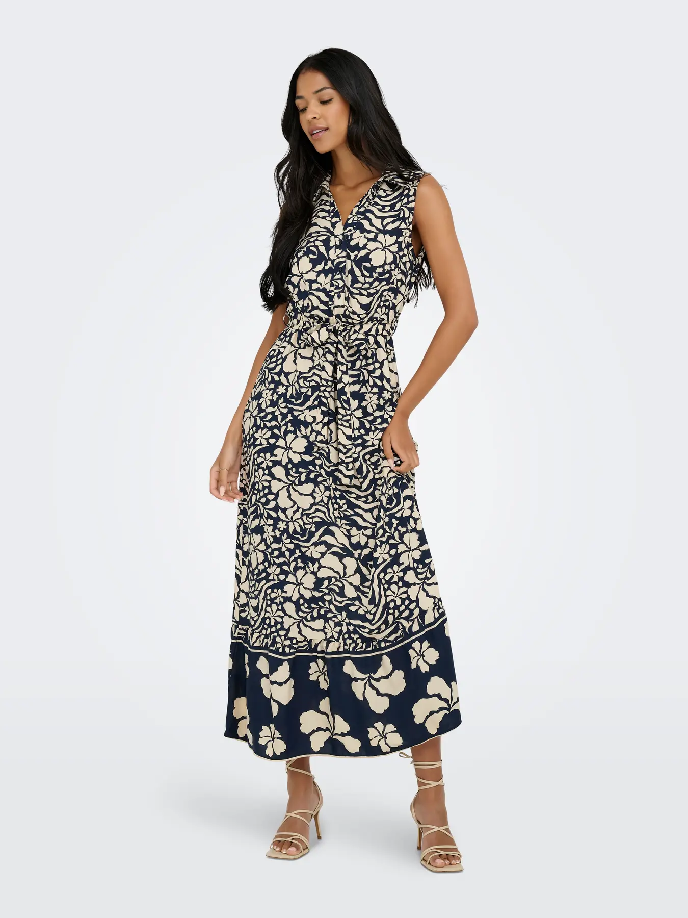 Vestido Only Vibe estampado azul marino