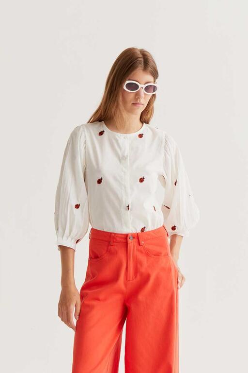 Camisa Compañía Fantástica con estampado Ladybugs