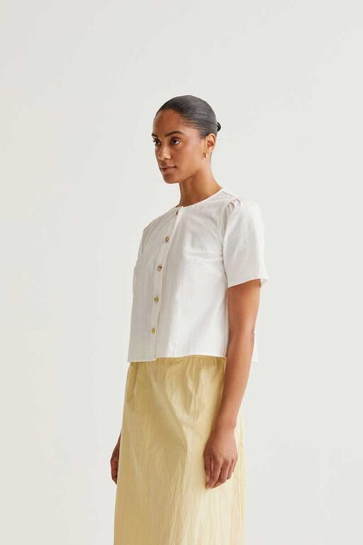 Blusa Compañía Fantástica 100% algodón con botones multicolor