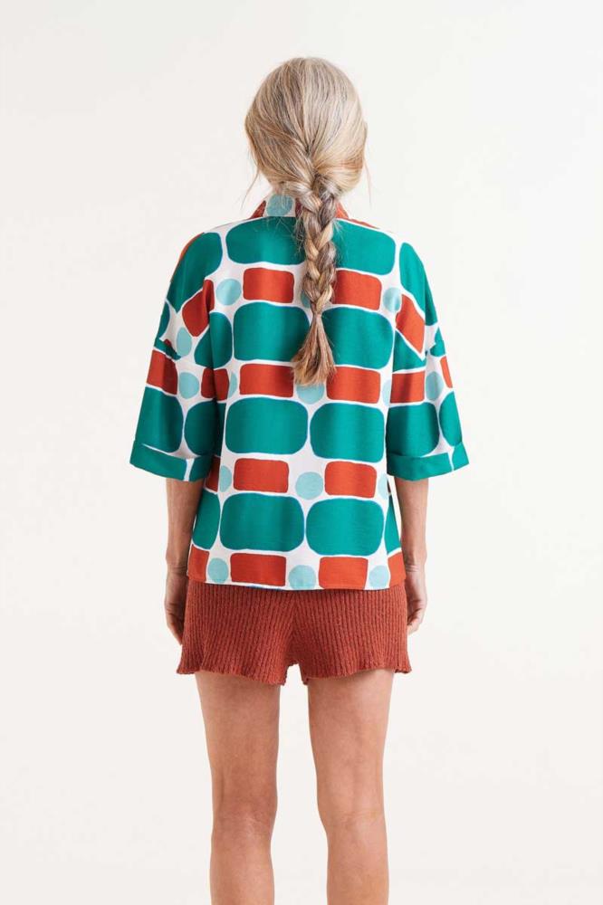 CAMISA MANGA CORTA ESTAMPADO PEPPER MINT