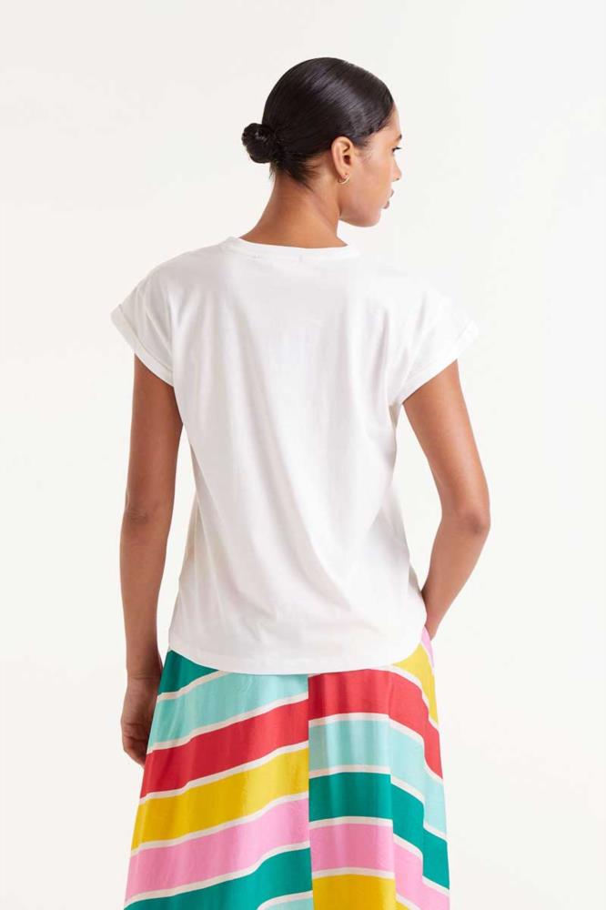 CAMISETA PRINT HELADO BLANCA