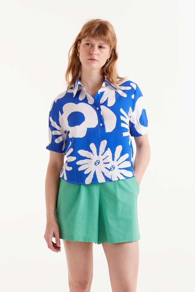 CAMISA ESTAMPADO FLORAL BLUET BLUE