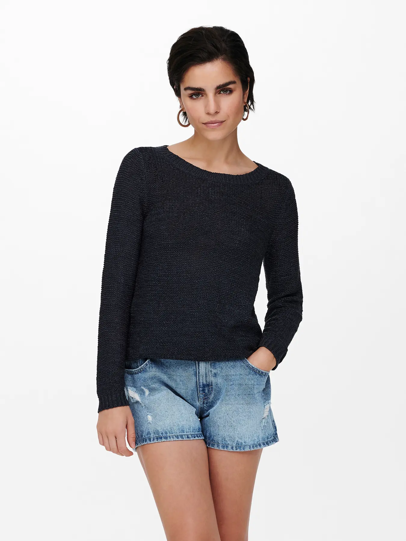 JERSEY ONLGEENA XO LS PULLOVER AZUL MARINO