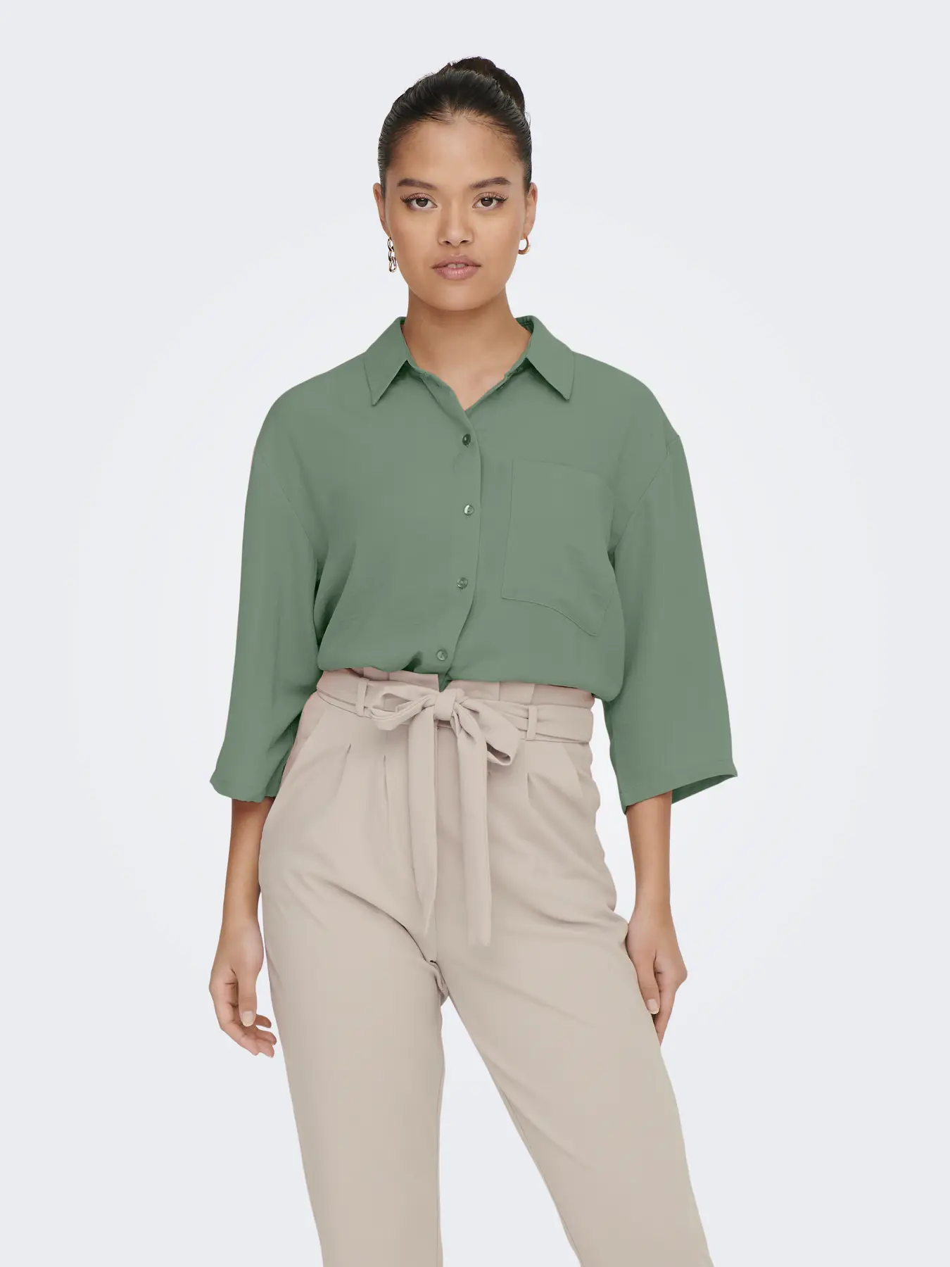 CAMISA JDYDIVYA 3/4 VERDE