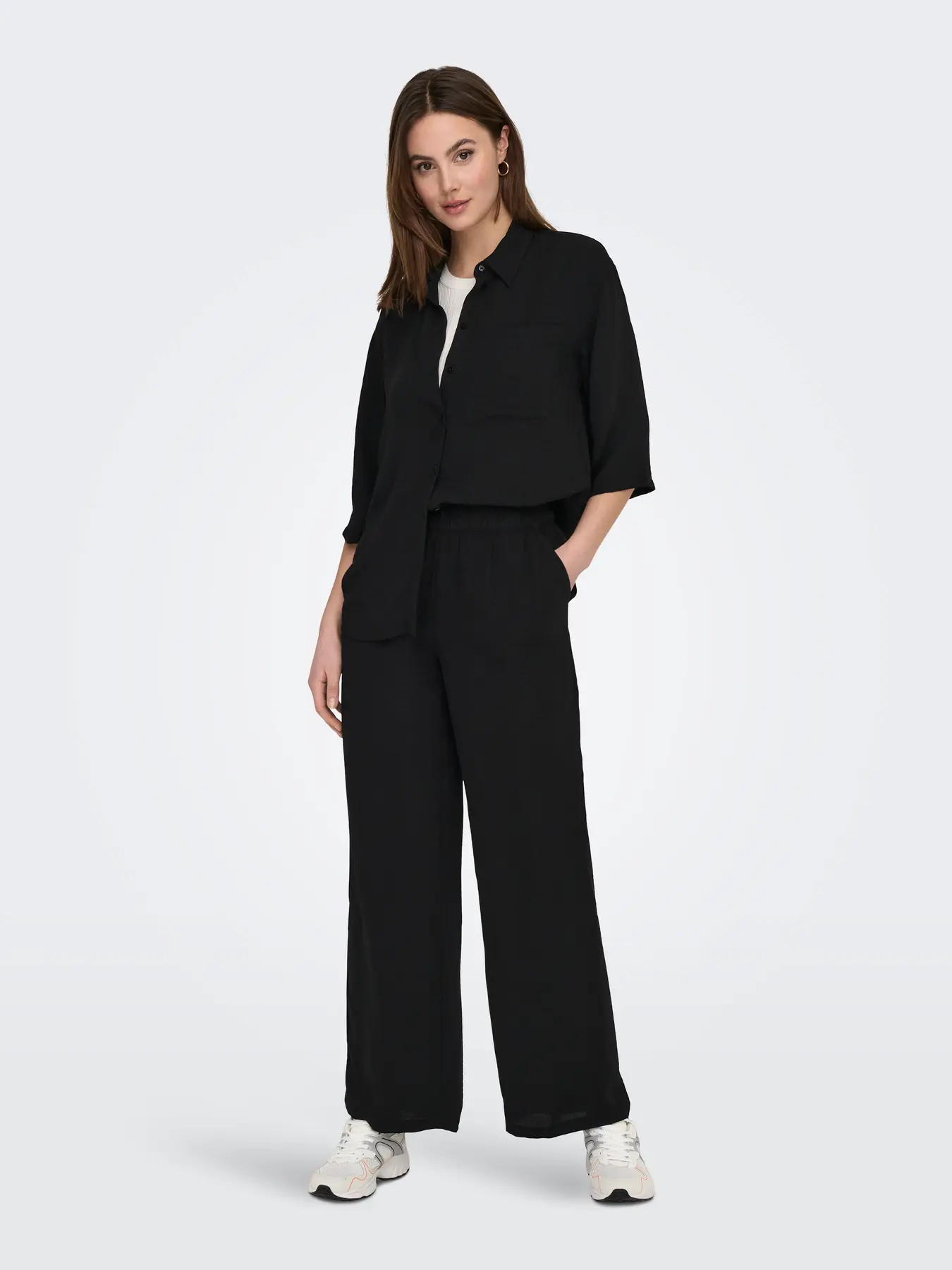 CAMISA JDYDIVYA 3/4 NEGRO