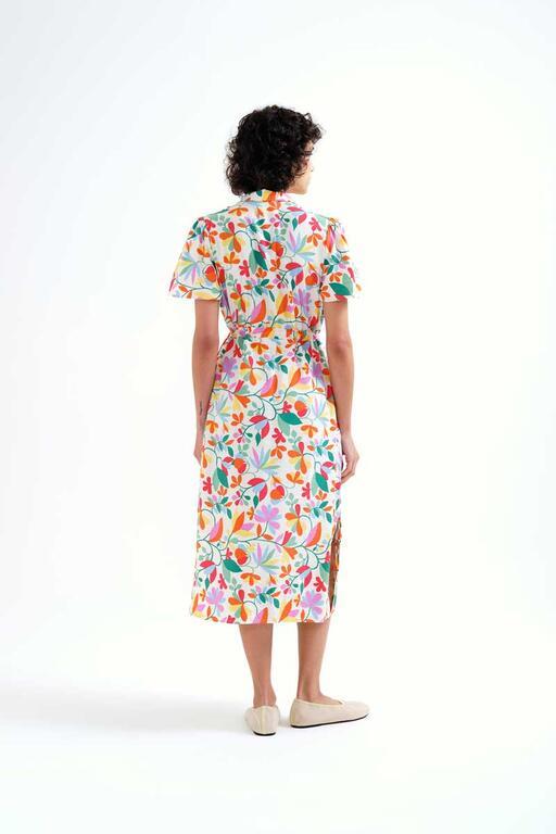 Vestido midi Compañía Fantástica con estampado Lotto